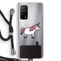 Eenhoorn: Xiaomi Mi 10T 5G Transparant Hoesje met koord