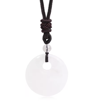 Witte jade ketting - balans & harmonie - Kettingen - Spiritueelboek.nl