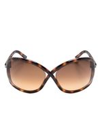 TOM FORD Eyewear lunettes de soleil Bettina à monture papillon - Marron - thumbnail