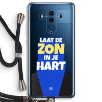 Laat de zon in je hart: Huawei Mate 10 Pro Transparant Hoesje met koord