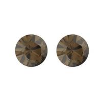 Biba Oorbellen met Swarovski Steentje Smoky Quartz Biba Oorbellen met Swarovski Steentje Smoky Quartz