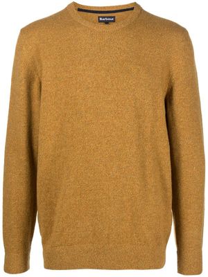 Barbour pull en maille fine à bords nervurés - Jaune