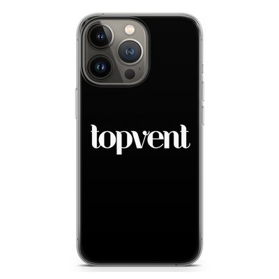 Topvent Zwart: iPhone 13 Pro Transparant Hoesje
