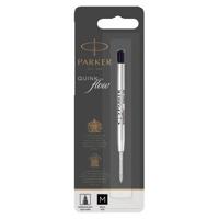 Balpenvulling Parker Quinkflow medium zwart blister à 1 stuk