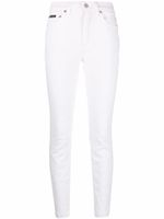 Dolce & Gabbana pantalon skinny à taille basse - Blanc