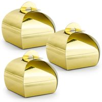 Cadeaudoosje Bonbon Goud - Bruiloft bedankje - 20x stuks - goud - 6 x 6 cm