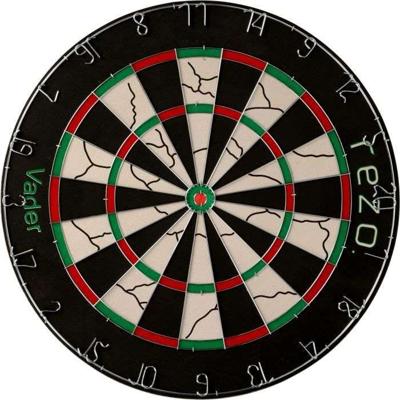Dartbord - VADER - Doelset en 6 dartpijlen inbegrepen - Natuurlijke vezels - REZO
