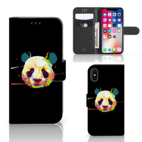 Apple iPhone X | Xs Leuk Hoesje Panda Color - thumbnail