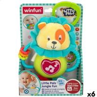 Zacht ratelspeeltje Winfun 14 x 19 x 6,5 cm (6 Stuks)