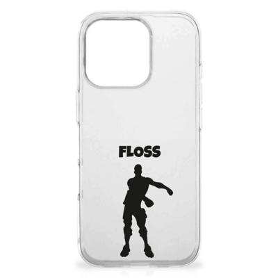 iPhone 16 Pro Max Telefoonhoesje met Naam Floss iPhone 16 Pro Max Telefoonhoesje met Naam Floss