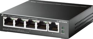 TP-Link TL-SG105MPE netwerk-switch L2 Gigabit Ethernet (10/100/1000) Power over Ethernet (PoE) Zwart