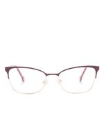 Carolina Herrera lunettes de vue à monture papillon - Rouge - thumbnail