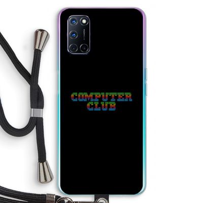 Retro: Oppo A52 Transparant Hoesje met koord