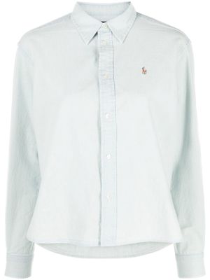 Polo Ralph Lauren chemise boutonnée à manches longues - Bleu