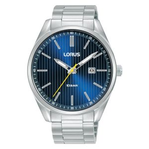 Lorus RH915QX9 Horloge staal zilverkleurig-blauw 42 mm