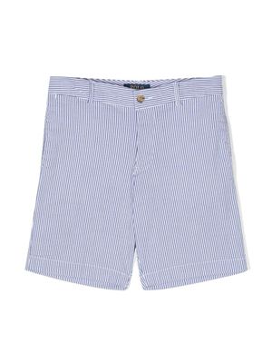 POLO RALPH LAUREN KIDS bermuda à rayures - Bleu