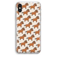 Pony: iPhone XS Max Transparant Hoesje Pony: iPhone XS Max Transparant Hoesje