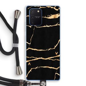 Gouden marmer: Samsung Galaxy Note 10 Lite Transparant Hoesje met koord