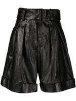 Golden Goose short ample à taille ceinturée - Noir