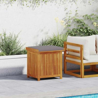 Kussenbox voor buiten 60x50x61 cm massief acaciahout