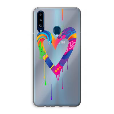 Melts My Heart: Samsung Galaxy A20s Transparant Hoesje