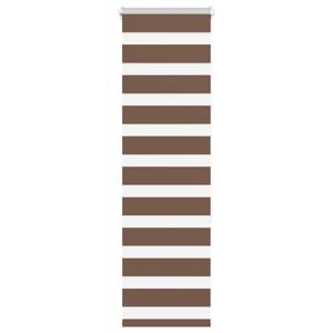 VidaXL Zebra rolgordijn 50x150 cm stofbreedte 45,9cm polyester bruin