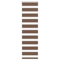 VidaXL Zebra rolgordijn 50x150 cm stofbreedte 45,9cm polyester bruin