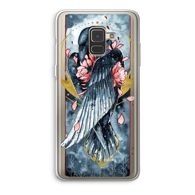 Golden Raven: Samsung Galaxy A8 (2018) Transparant Hoesje