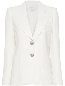 Giambattista Valli blazer à ornements en cristal - Blanc