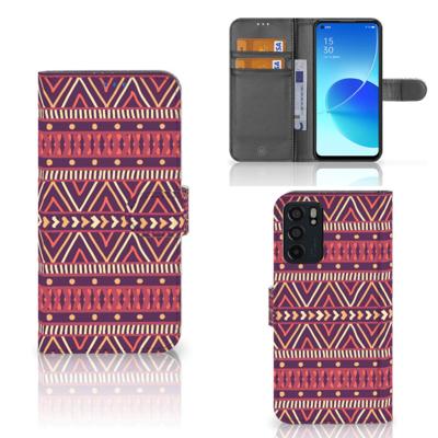 OPPO Reno6 5G | Telefoon Hoesje | Aztec Paars