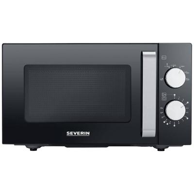 Severin MW 7761 Magnetron Zwart, RVS 800 W