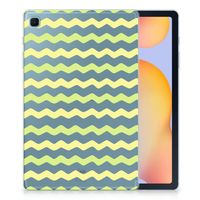 Samsung Galaxy Tab S6 Lite | S6 Lite (2022) Hippe Hoes Waves Yellow - thumbnail