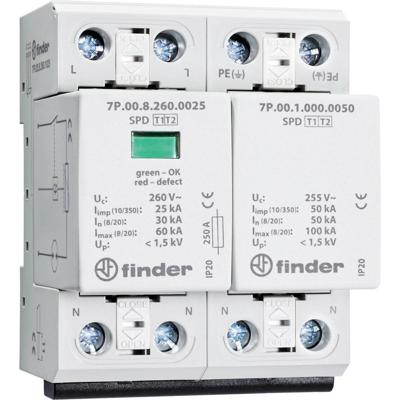Finder 7P.02.8.260.1025 7P.02.8.260.1025 Overspanningsveilige afleider Overspanningsbeveiliging voor: Verdeelkast 1 stuk(s)