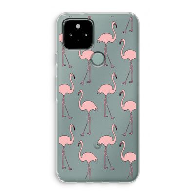 Anything Flamingoes: Google Pixel 5 Transparant Hoesje