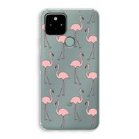 Anything Flamingoes: Google Pixel 5 Transparant Hoesje