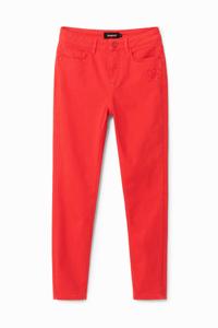Skinny enkeljeans - RED - 34