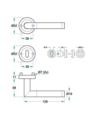 Krukgarn SPACE rvs mat/glans PC