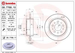 Brembo Remschijven 08.7768.10