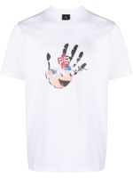 PS Paul Smith t-shirt Hand à logo imprimé - Blanc