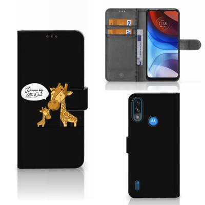 Motorola Moto E7i Power | E7 Power Leuk Hoesje Giraffe Motorola Moto E7i Power | E7 Power Leuk Hoesje Giraffe