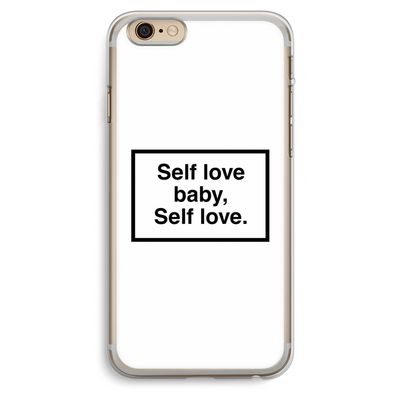 Self love: iPhone 6 Plus / 6S Plus Transparant Hoesje