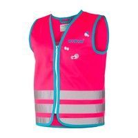 Wowow Reflectievest kids crazy monster maat l roze - thumbnail