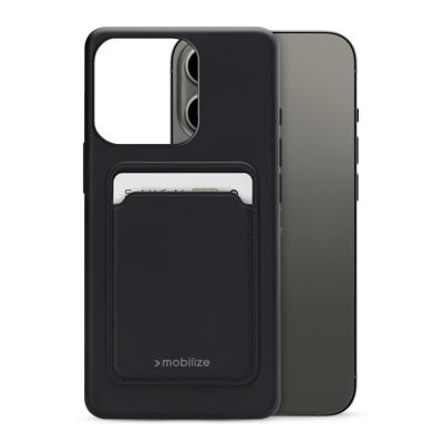 Mobilize Rubber Gelly Card Case Apple iPhone 13 Pro Matt Black