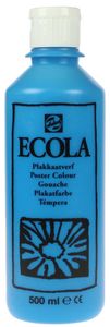 Talens Ecola plakkaatverf flacon van 500 ml, lichtblauw