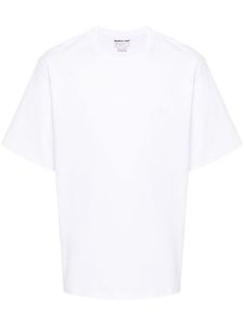 Martine Rose t-shirt en coton à logo réfléchissant - Blanc