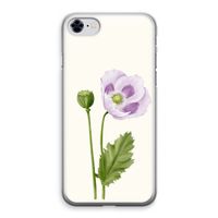 Purple poppy: iPhone 8 Transparant Hoesje
