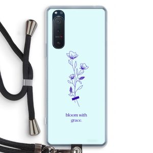 Bloom with grace: Sony Xperia 5 II Transparant Hoesje met koord