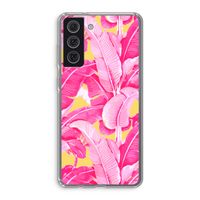 Pink Banana: Samsung Galaxy S21 FE Transparant Hoesje