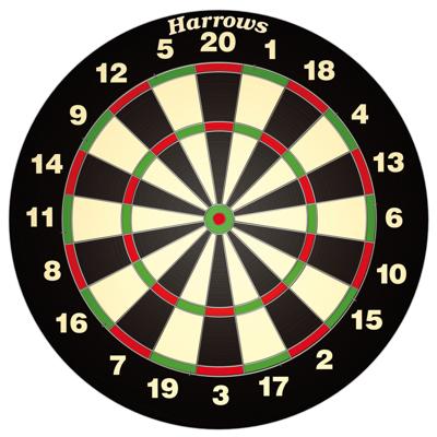 Engelhart Dartbord - Harrows World Champion - 45 cm