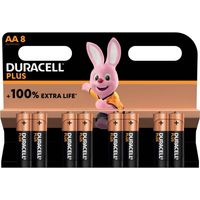 Duracell batterij Plus 100% AA, blister van 8 stuks 24 stuks - thumbnail
